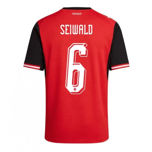 Dětský Fotbalový dres Rakousko Nicolas Seiwald #6 MS 2026 Domácí Krátký Rukáv (+ trenýrky)